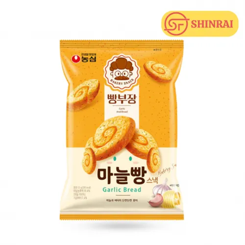 Bánh Mì Bơ Tỏi Nongshim Garlic Bread Bakery Snack 55g – Vị Giòn Tan, Hương Vị Đậm Đà Chuẩn Hàn